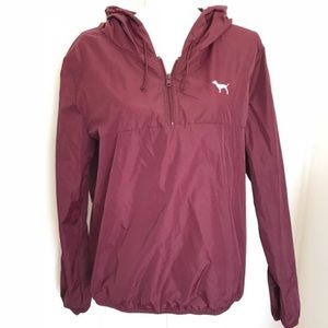 PINK Victoria’s Secret burgundy windbreaker